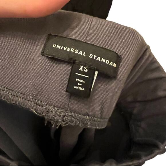Universal Standard Ponte Pull-on Comfortable Charcoal Gray Straight Leg Pants XS - Picture 4 of 8